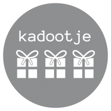 Etiket -kadootje- wit/zilver 500st Etiket -kadootje- wit/zilver 500st